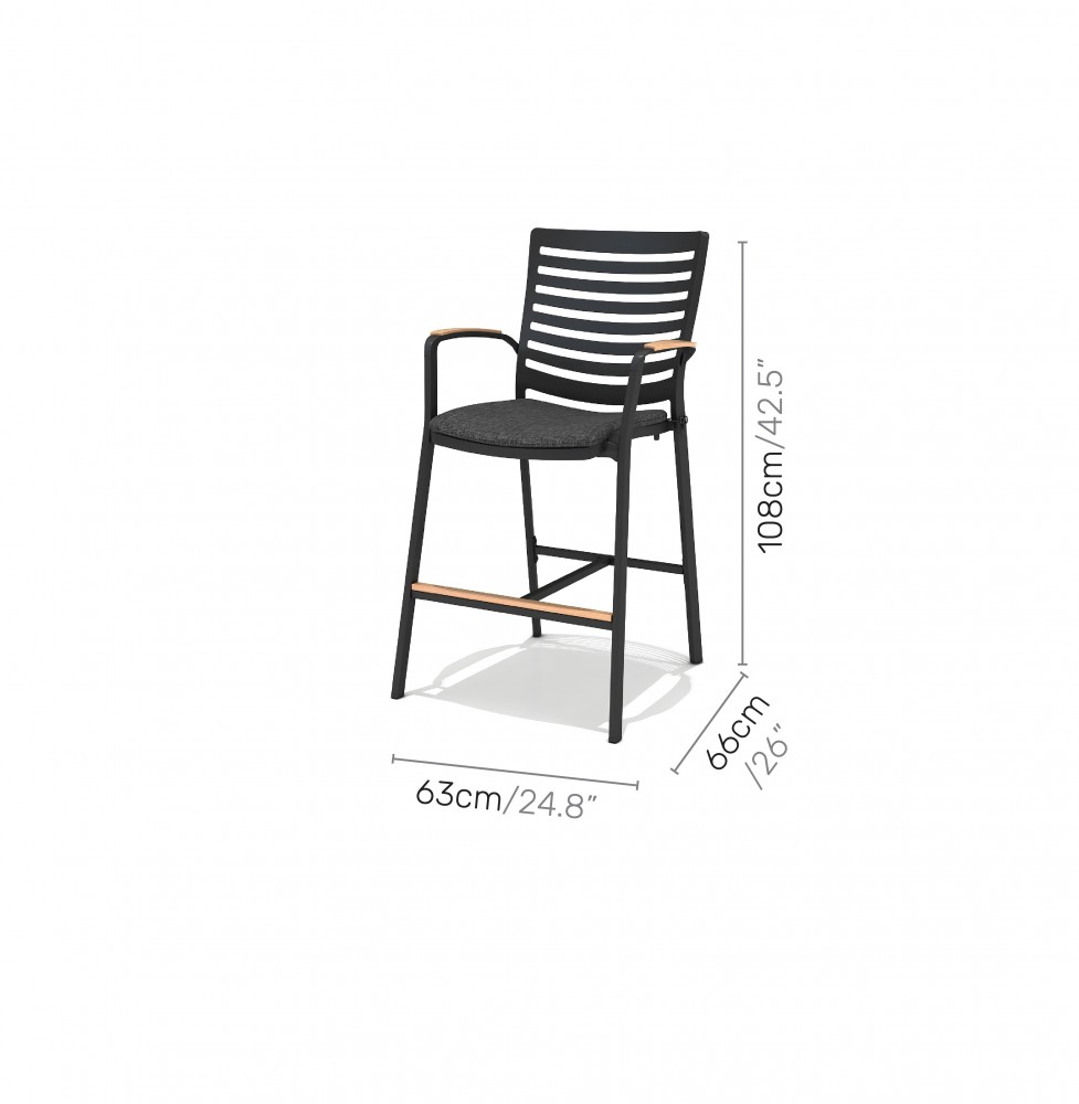 6. PORTALS LOW BAR CHAIR