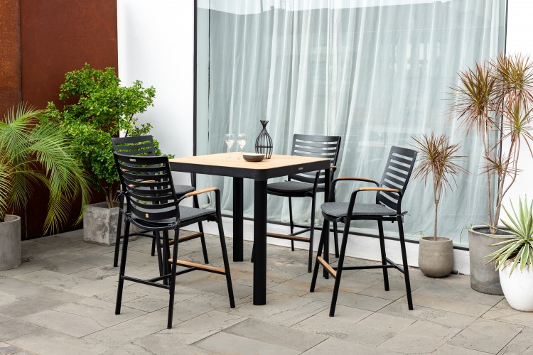 Portals 5-piece bar height dining set (dark)