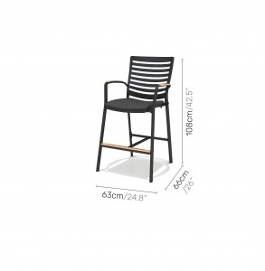 6. PORTALS LOW BAR CHAIR